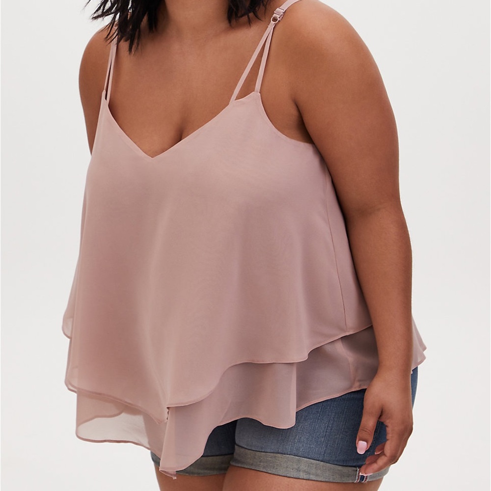 TORRID Blush Pink Flowy Top NWT